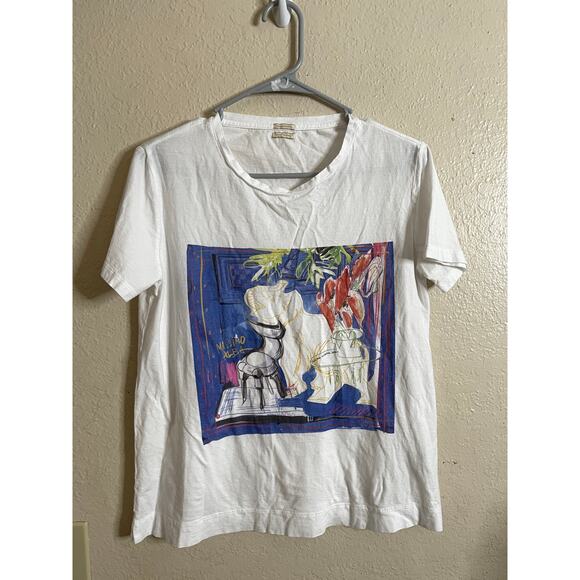 Massimo Alba x Elena Ciuprina Graphic T-Shirt Womans Medium - Picture 1 of 8